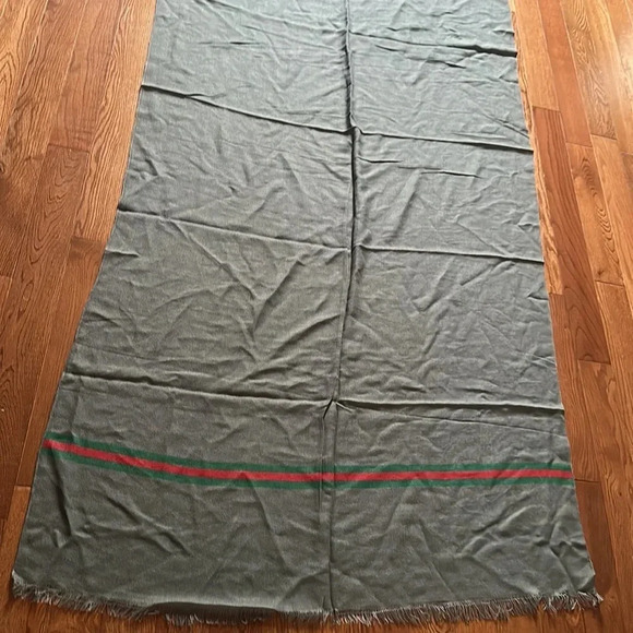 Fashion unisex grey red green oversized blanket scarf - Picture 15 of 16